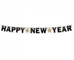 Banner silver HNY