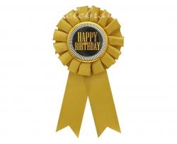 Odznak Happy birthday zlatý