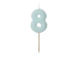Sviečka č.8 mentolová 5,5cm