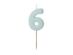 Sviečka č.6 mentolová 5,5cm