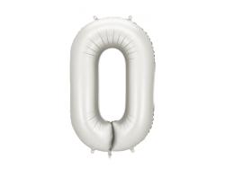 Fóliový balón č.0 Silver saten