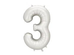 Fóliový balón č.3 Silver saten