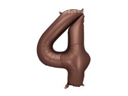 Fóliový balón č.4 hnedý
