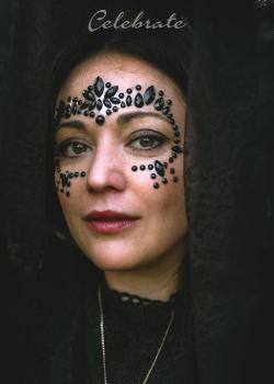 Dekoračné kryštáliky na tvár 02