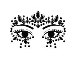 Dekoračné kryštáliky na tvár 02