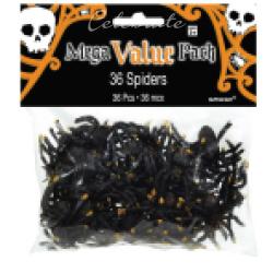 Plastové pavúky, 36ks