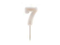 Sviečka č.7 slonová kosť, 6cm