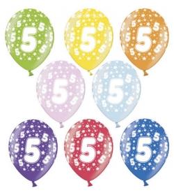 Balón č.5 s hviezdičkami, 10ks