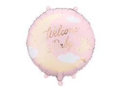 Fóliový balón Baby moon ružový