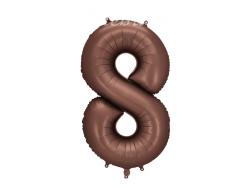 Fóliový balón č.8 hnedý
