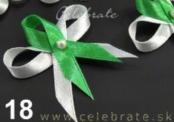 Pierko bielo-sýto zelené